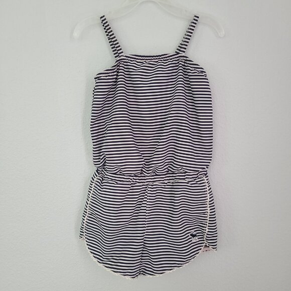 Abercrombie Kids girls Navy & White Striped pool to play Romper - Size 5/6 - Picture 9 of 11